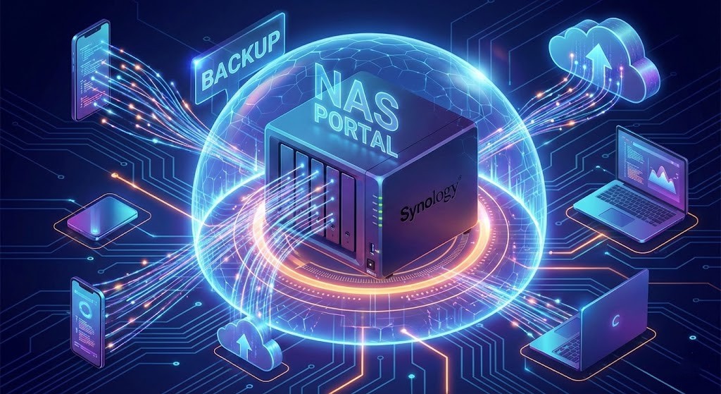 NAS Portal — Synology DS920+ 集中式服務入口